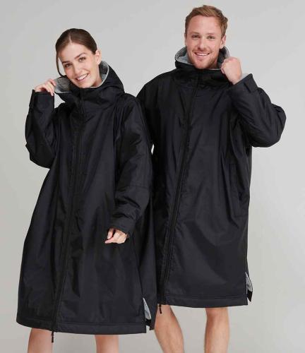 Finden + Hales Adults All Weather Robe - BLK - ONE